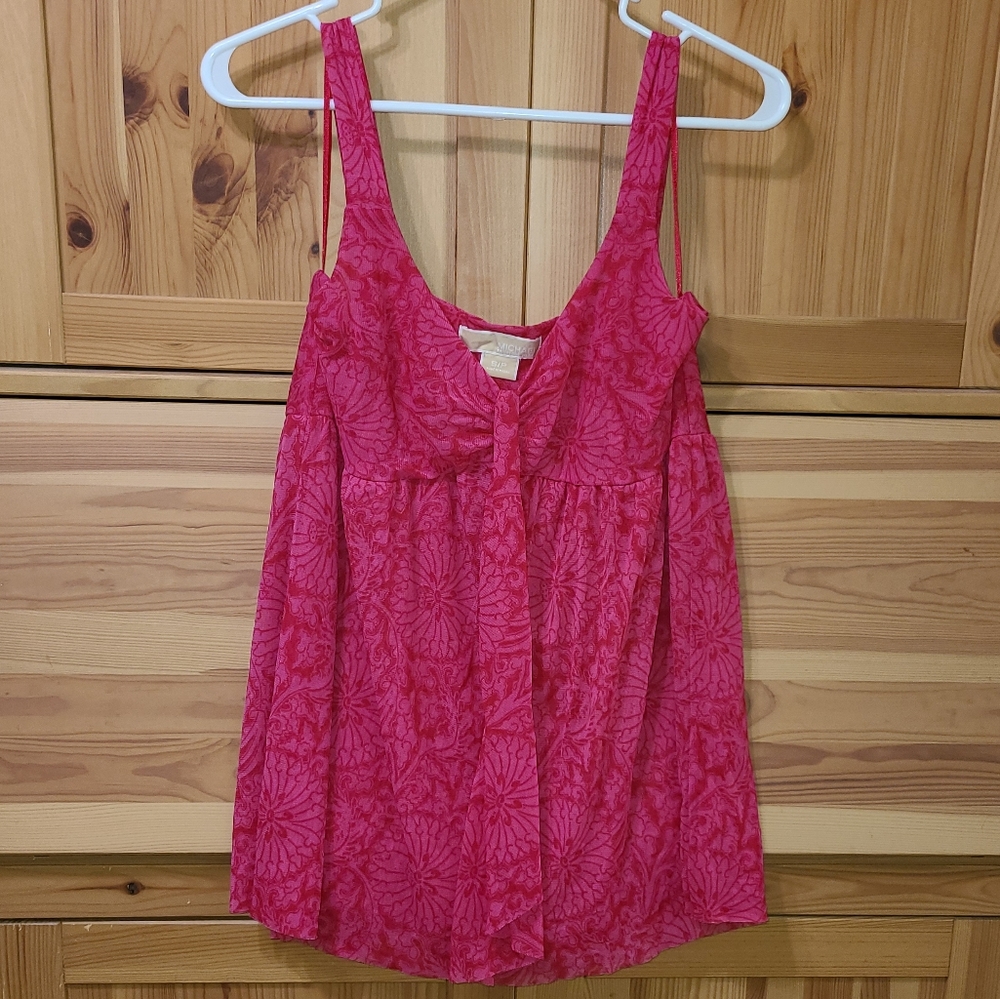 Vintage Michael Kors Flowy Pink Tank - S